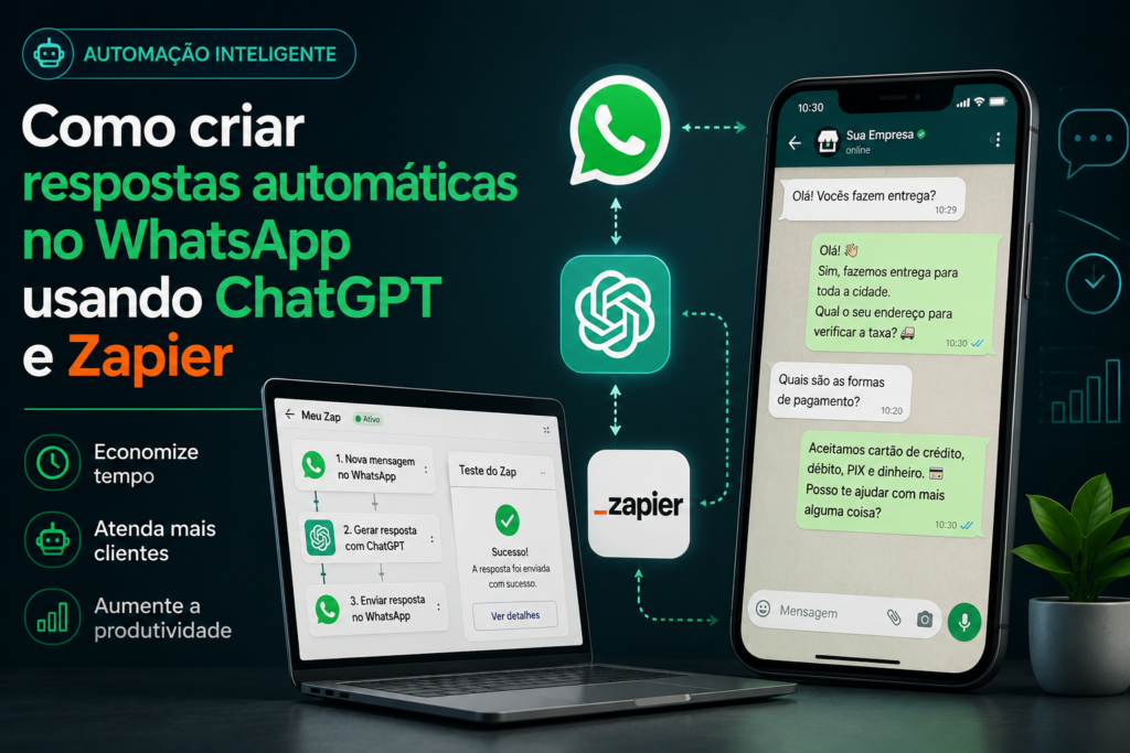 Como criar respostas automáticas no WhatsApp usando ChatGPT e Zapier ChatGPT Image 21 De Mai. De 2026 21 10 40 1024x683